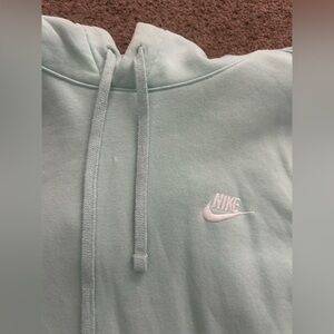 light blue nike hoodie